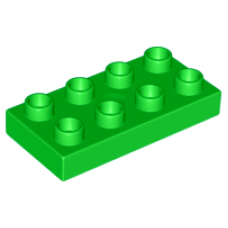 LEGO 40666 Duplo steen  2 x 4 green